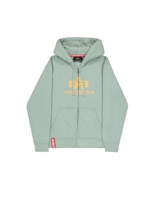Alpha Industries Hoodie ALPHA INDUSTRIES Basic Zip Hoodie BL, Herren, Gr. XXL, frost gr&uuml;n, Obermaterial: 80% Baumwolle, 20% Polyester, regular fit, Sweatshirts Hoodie