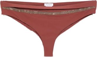 Brunello Cucinelli Swimsuit Bottom - Dames - Bikinis - Bruin - S - Badmode