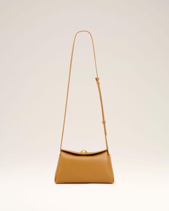 Ami Yellow Cow Leather Mini Carrousel Bag Yellow - OS - Unisex