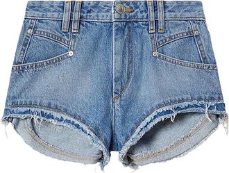 Isabel Marant Korte Broeken, Dames, Blauw, XS, Denim, Denim Shorts