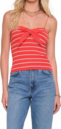 Heartloom Estelle Stripe Top In Red