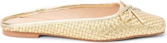 Matisse Footwear Womens Remy Slip On Mule In Gold Weave