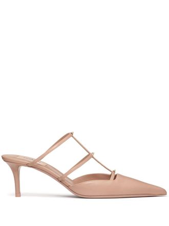Valentino Garavani 60 mm Rockstud Wispy muiltjes - Roze