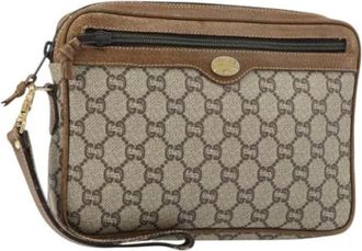 Gucci Pre-owned Clutches, female, Beige, Size: ONE SIZE Pre-owned Plastic Clutch