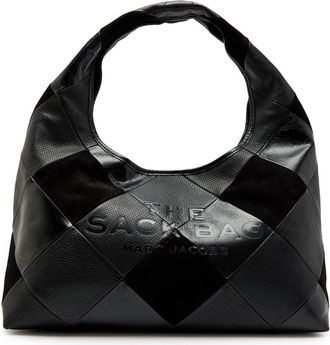 Marc Jacobs The Sack Panelled Suede and Leather Shoulder bag - Black - One Size