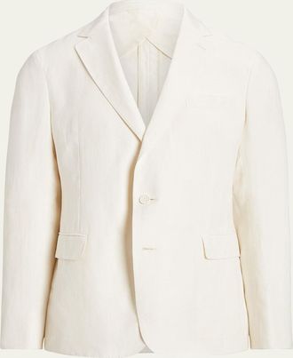 Ralph Lauren Purple Label Mens Haldey Silk and Line Single-Breasted Dinner Jacket