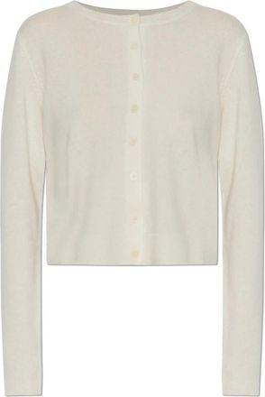 LoveShackFancy Cameryn Cashmere Cardigan - Dames - Cashmere truien - Beige - M - Kasjmier - Truien & Vesten