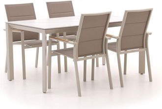 Bellagio la vita attrattiva Bellagio Albinea/Sestino 160cm dining tuinset 5-delig stapelbaar