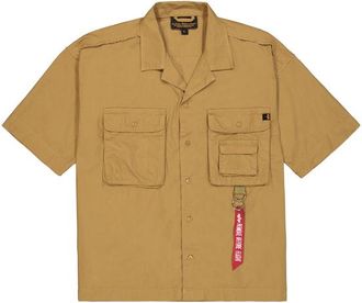 Alpha Industries Alpha Industries Mens Aloha Safari Shirt - Khaki - Size X-Large