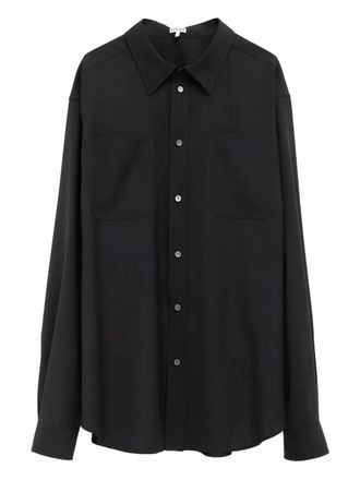 Loewe button-fastening shirt - men - Fabric - 41 - Black