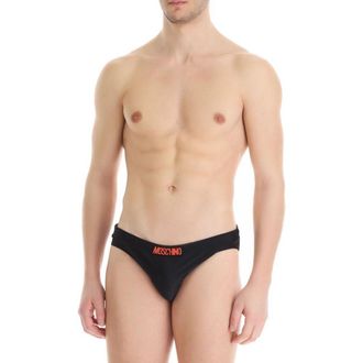 Moschino Black Polyamide Swim Mens Shorts