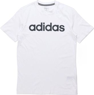 adidas neo M Ce Logo T1 Logo Printing Sports Round Neck Training Short Sleeve White GP4885