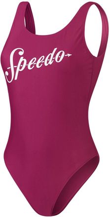 Speedo Dames/Dames logo-eendelig badpak (Paars/Wit)
