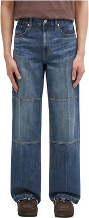 Helmut Lang Straight Jeans - Heren - Regular Fit Jeans - Blauw - W32 - Jeans