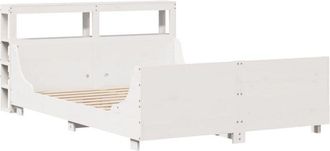 vidaXL Vidaxl - Estructura De Cama Sin Colch&oacute;n Madera De Pino Blanco 135x190 Cm