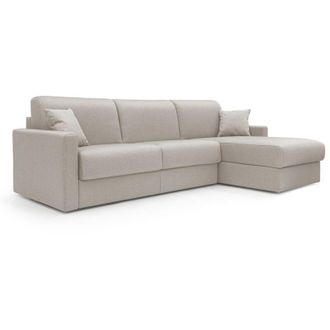 Divani.Store Divani.store - Chris Sof&aacute; Esquinero De 5 Plazas En Tejido Impermeable 288 Cm Izquierdo (mat. 160x197) Crema