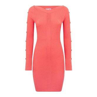 Patrizia Pepe Patrizia Pepe, Knitted Dresses, female, Orange, Size: S Abito Tubino