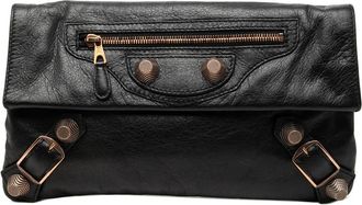 Balenciaga Pre-owned Balenciaga Lambskin Motocross Giant 21 Envelope Clutch Unisex JGNMHC06CXZTEK6J