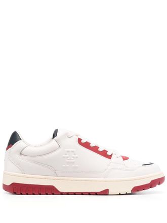 Tommy Hilfiger embossed-monogram low-top sneakers - White