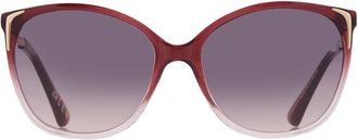 Nine West NW 23 456 WNE Smoke Cat Eye Ladies Sunglasses 10266311.CGR WINSMK