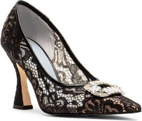 Frances Valentine Lydia Pointed Toe Pump in Black at Nordstrom Rack, Size 6.5