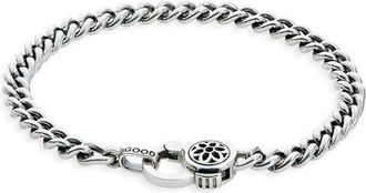 Good Art Hlywd Mens AA Sterling Silver Curb Chain Bracelet at Nordstrom, Size 17 Mm