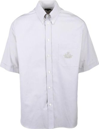 Fendi shirt - Heren - Korte mouwen Overhemden - Beige - L - Katoen - Overhemden
