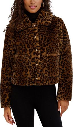 Kensie Leopard Print Jacket