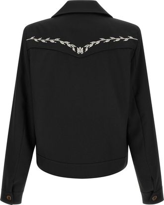 Amiri Embroidered Western Jacket - Black