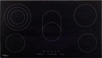 vidaXL Vitrocer&aacute;mica Con 5 Quemadores Control T&aacute;ctil 77 Cm 8500 W Vidaxl