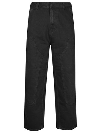 Carhartt Work in Progress Black Straight Mid Rise Jeans