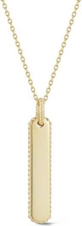 Ember Fine Jewelry 14K Gold Bar Pendant Necklace at Nordstrom Rack