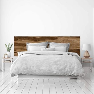 OEM Cabecero Cama Pvc Decorativo Econ&oacute;mico Textura Madera Corte Transversal Casta&ntilde;o Varios Tama&ntilde;os (200 Cm X 60 Cm)
