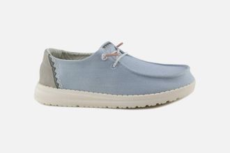 Hey Dude Womens Wendy Tempe Slip On Shoes In Denim