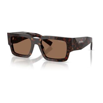 Prada PR B17S Zonnebril - Heren - Accessoires - Bruin - Maat: 54 MM Polyamide