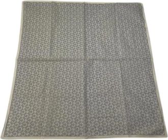 Celine Pre-owned Scarves, female, Gray, Size: ONE SIZE Pre-owned Vintage Silk Scarf