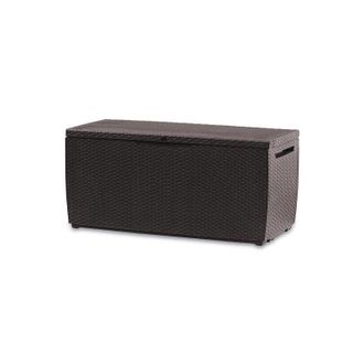 Keter Capri baule cassapanca per esterno e interno in resina effetto rattan 300L - Keter