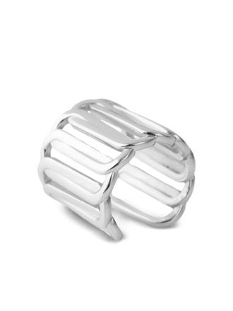 Federica Tosi Vierkante ring - Zilver