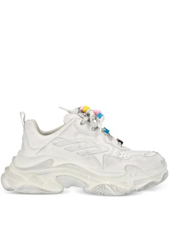 Balenciaga Sneakers Triple S con decorazione - Bianco