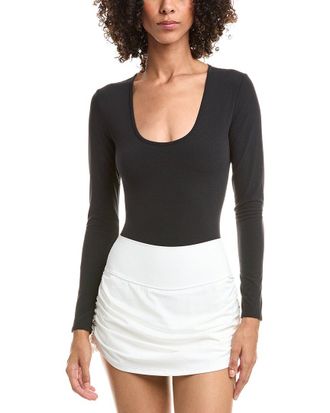 SPLITS59 Airweight Scoop Neck Bodysuit