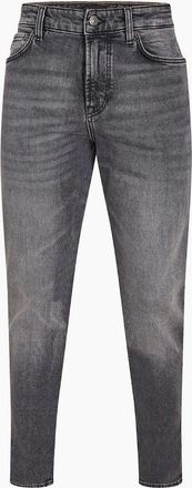 HUGO BOSS Mens High Rise Slim Fit Five Pocket Jeans - Grey - Size: 34/32