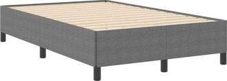 vidaXL Estructura De Cama Gris Claro 120 X 200 Cm Telas De Pana Vidaxl