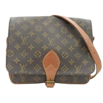 Louis Vuitton Pre-owned Cross Body Bags, female, Brown, Size: ONE SIZE Pre-owned Vintage Canvas Cross Body Bag