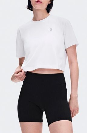 On Train-T Crop T-Shirt in White at Nordstrom, Size X-Large