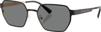 Michael Kors Madagascar Zonnebril - Heren - Zonnebrillen - Zwart - 55 MM - Accessoires