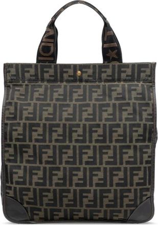 Fendi Pre-owned Handbags, female, Brown, Size: ONE SIZE Pre-owned Printed Handbag