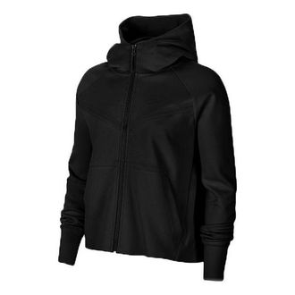 Nike (WMNS) Nike Tech Fleece Windrunner Zipper Hooded Jacket Black CW4298-010