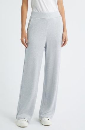 Rails Ellery Rib Wide Leg Pants in Heather Grey Brushed at Nordstrom Rack, Size 2X