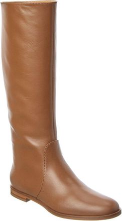 Sergio Rossi Chevallier Leather Knee-High Boot