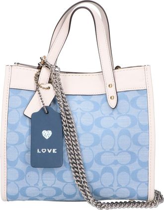 Coach Field Tote 22 Signature Chambray 2way Bag